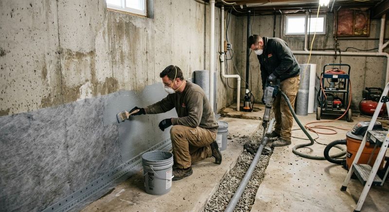 Basement Water Sealing Service